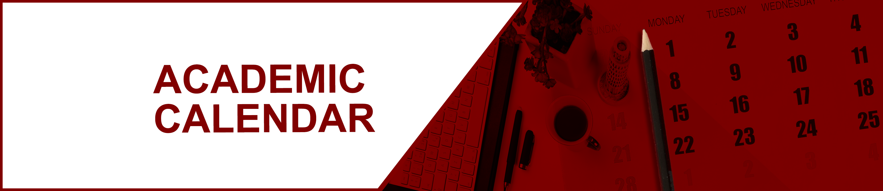 Academic Calendar Banner